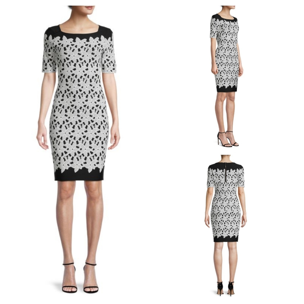 Milly Floral Jacquard Sheath Dress
